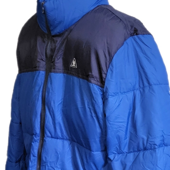 NWT GH Bass & Co Mens Blue Ultra Loft Puffer Coat Wind Water Resistant XXL $195 - Picture 6 of 9